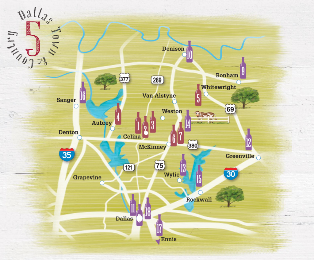 dallas town & country wine trail